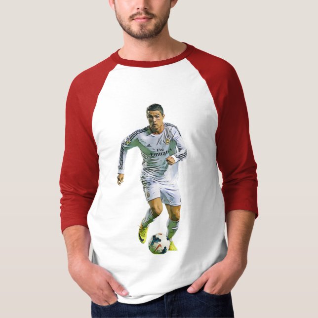 Ronaldo Messi Footbal Soccer T-Shirt (Front)