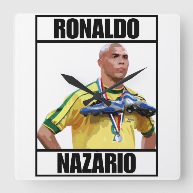 Ronaldo  square wall clock (Front)