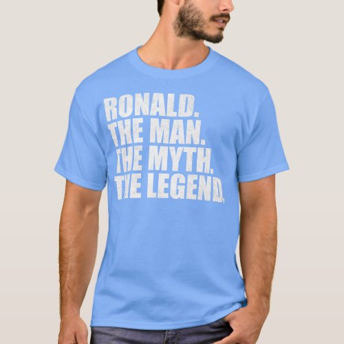 RonaldRonald Name Ronald given name T_Shirt