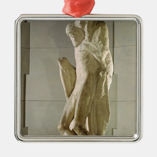 Rondanini Pieta, 1564 Metal Ornament (Front)