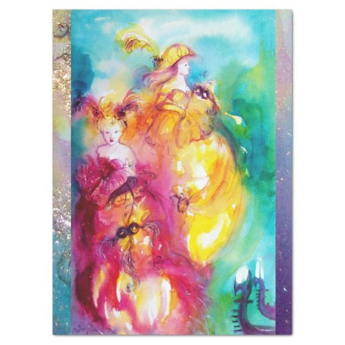 RONDO IN LAGOON Ladies in Masquerade Night Venice Tissue Paper