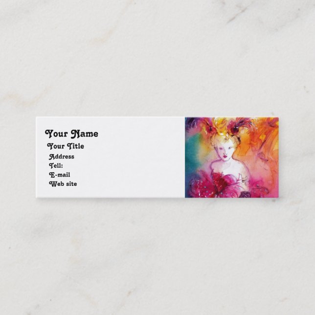 RONDO IN LAGOON  Performing Arts ,Costume Designer Mini Business Card (Front)