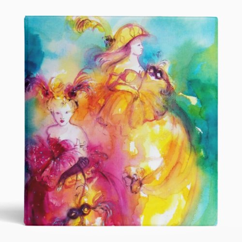 RONDO IN LAGOON  Venetian Masquerade Ball 3 Ring Binder