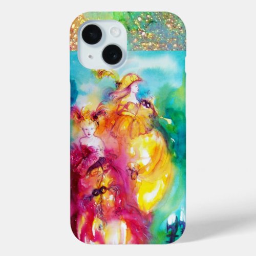 RONDO IN LAGOON  Venetian Masquerade Ball iPhone 15 Case