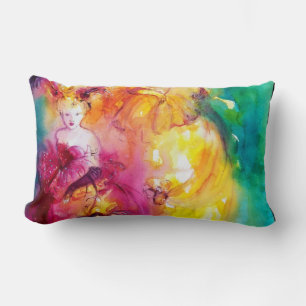 RONDO IN LAGOON / Venetian Masquerade Ball Lumbar Pillow
