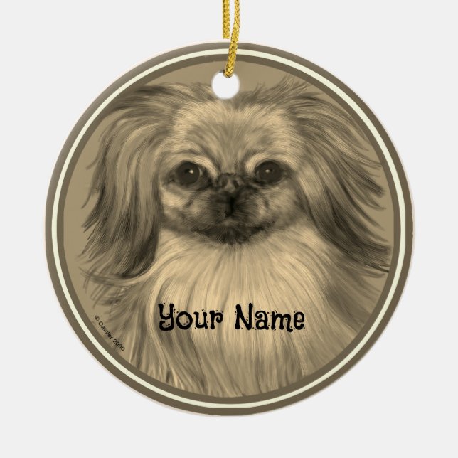 Rondo Pekingese dog ornament (Front)
