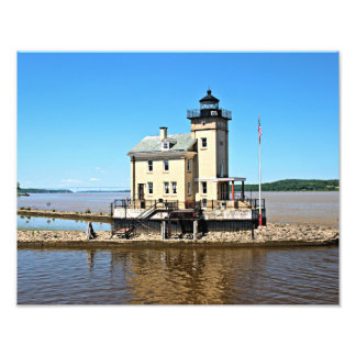 Rondout Creek Lighthouse, Hudson River New York Photo Print