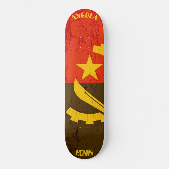 RONIN Angola Apex Pro Flag Skateboard Deck (Front)