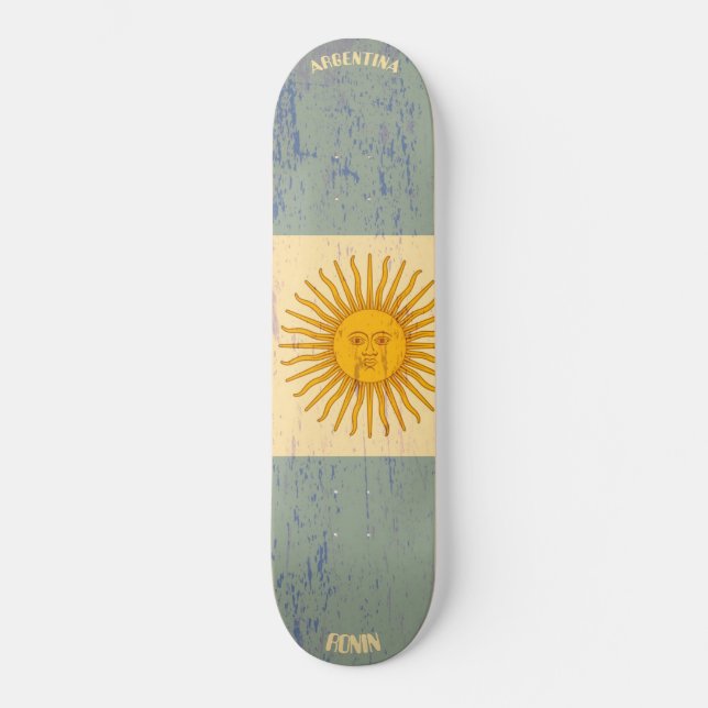 RONIN Argentina Apex Pro Flag Skateboard Deck (Front)