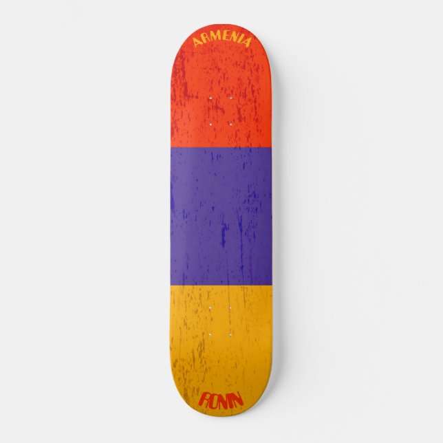 RONIN Armenia Apex Pro Flag Skateboard Deck (Front)