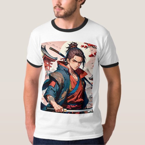 Ronin Samurai with Katana _ Japanese Art T_Shirt