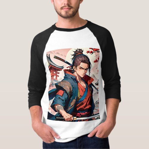 Ronin Samurai with Katana _ Japanese Art  T_Shirt