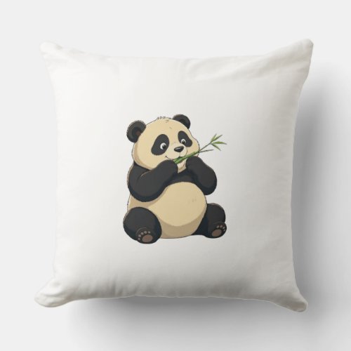Ronins_fit baby panda throw pillow