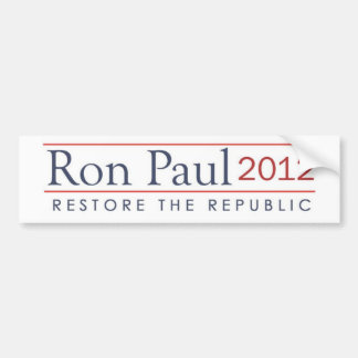 ronpaul_restore_the_republic 2012 bumper sticker