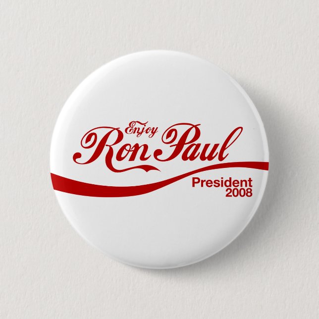 RonPaulEnjoy2008 Pinback Button (Front)