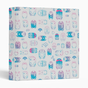 Rons Gone Wrong   Be My Bot Pattern 3 Ring Binder