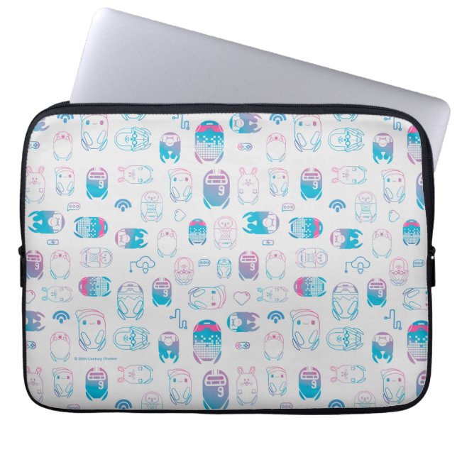 Rons Gone Wrong | Be My Bot Pattern Laptop Sleeve (Front)