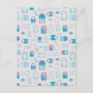 Rons Gone Wrong   Be My Bot Pattern Postcard