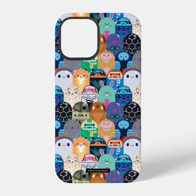 Ron's Gone Wrong Colorful Bot Pattern Iphone Case (Back)