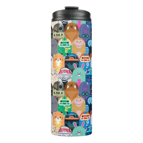 Rons Gone Wrong Colorful Bot Pattern Thermal Tumbler