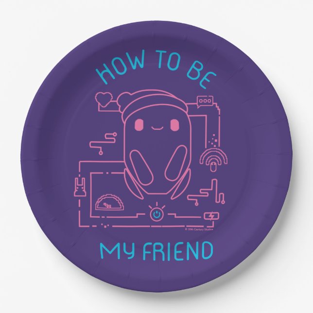 Ron's Gone Wrong | How to be my Friend Paper Plates (Front)