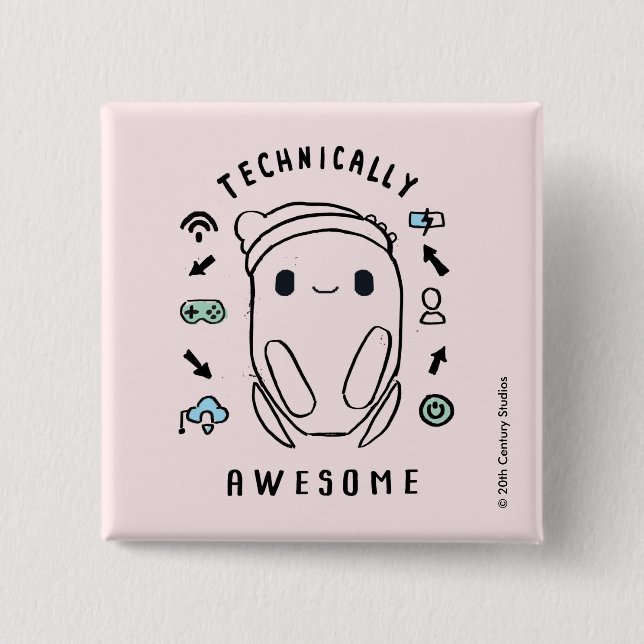 Ron's Gone Wrong | Technically Awesome Button (Front)