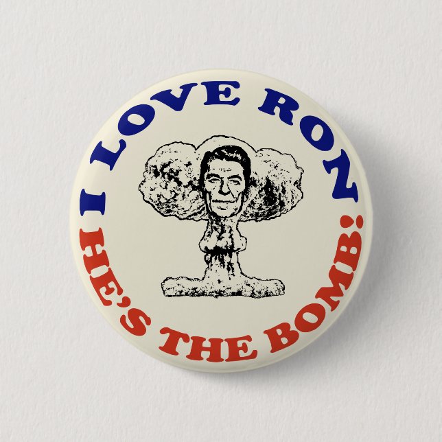 Ron's the bomb! button (Front)