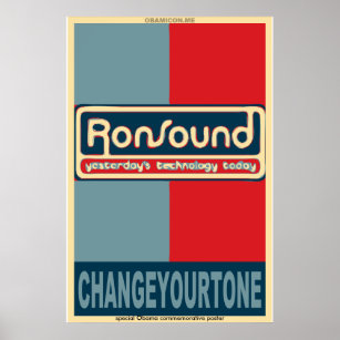 RonSound Obama-style poster