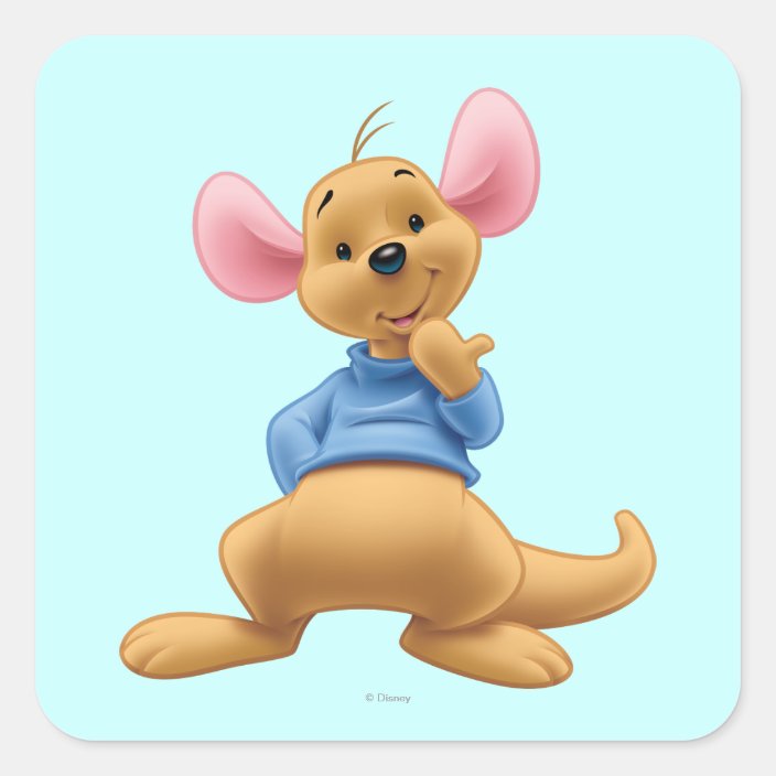 Roo 2 square sticker | Zazzle.com