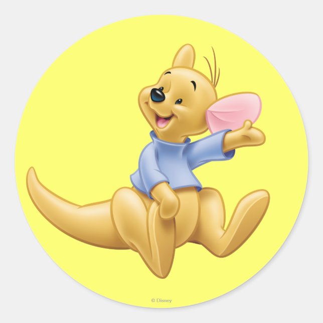 Roo 3 classic round sticker (Front)