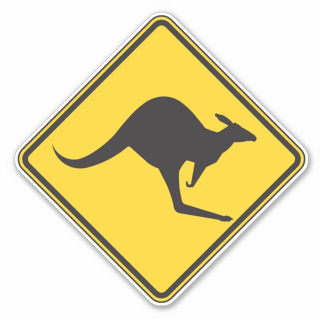 Roo Crossing Sticker (Front)
