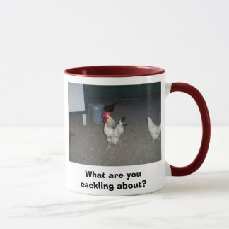 roo, What are you cackling about? Mug