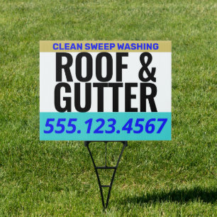 Roof and Gutter Services Sign