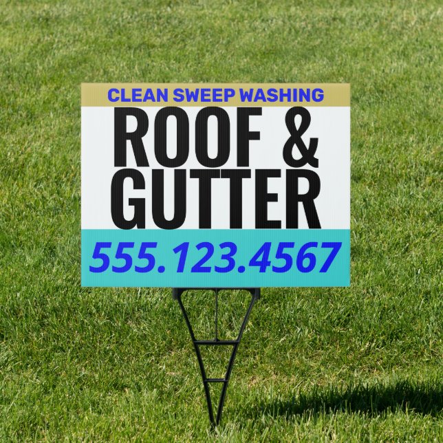Roof and Gutter Services Sign (Insitu)