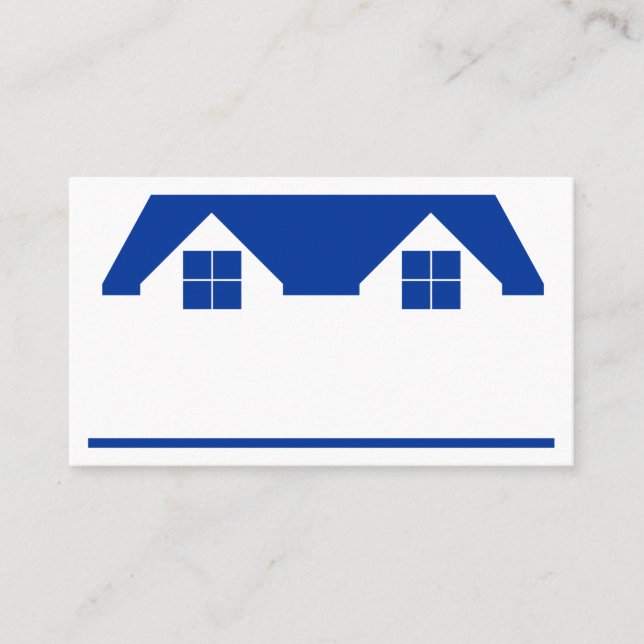 Roof and House Business Card (Front)