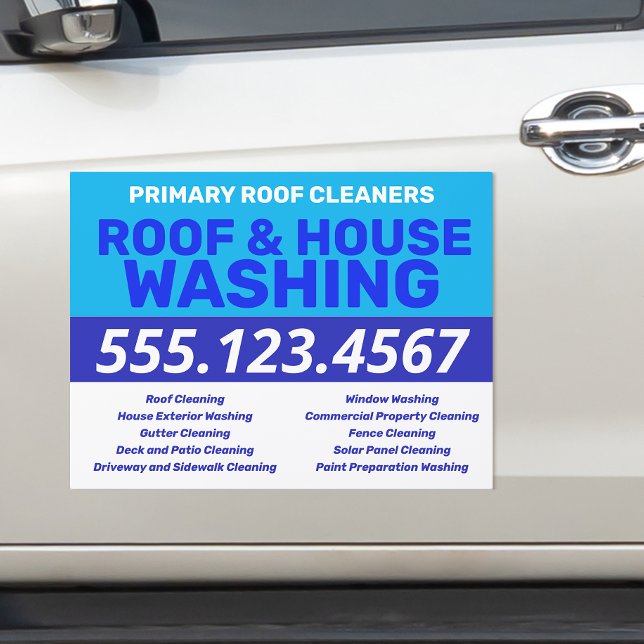 Roof and House Washin gCar Magnet (Creator Uploaded)