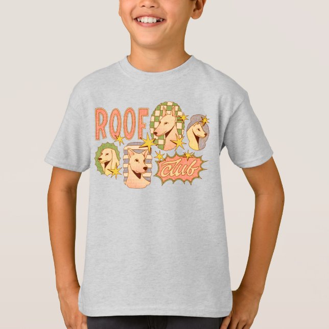 Roof Club / Dog Illustrations T-Shirt (Front)