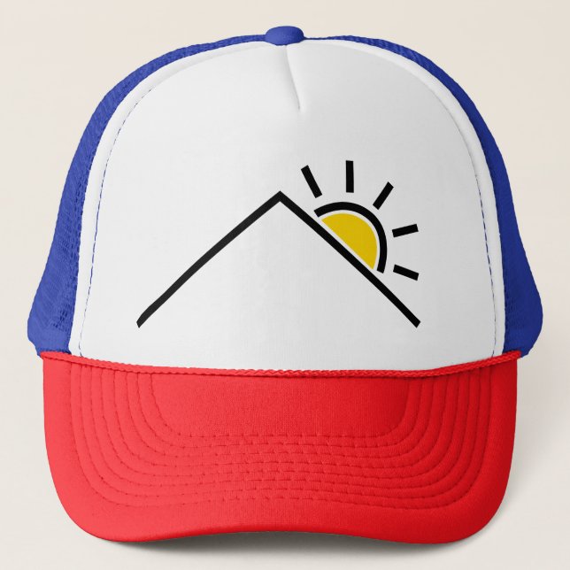 Roof, House, Sun Trucker Hat (Front)