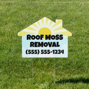 Roof Moss Removal House Sign