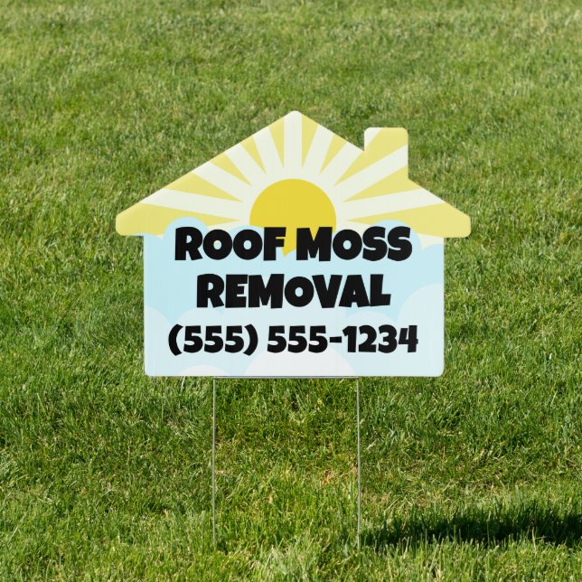 Roof Moss Removal House Sign (Insitu)