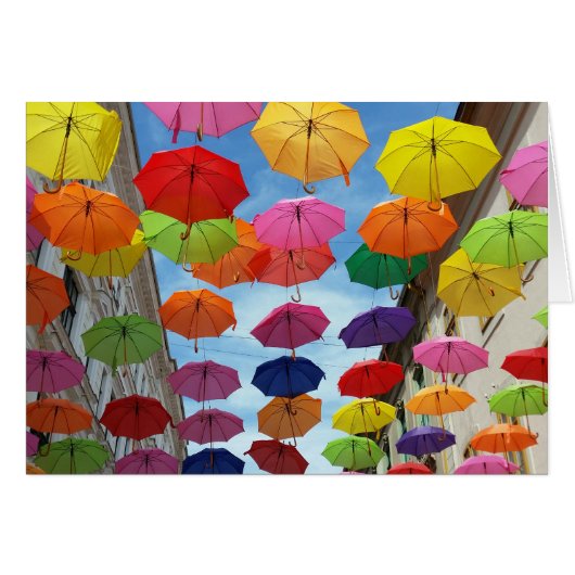 Roof of umbrellas cards (Front Horizontal)