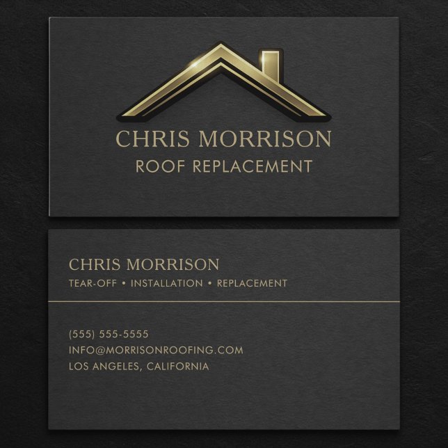 Roof Replacement Business Card (Creator Uploaded)