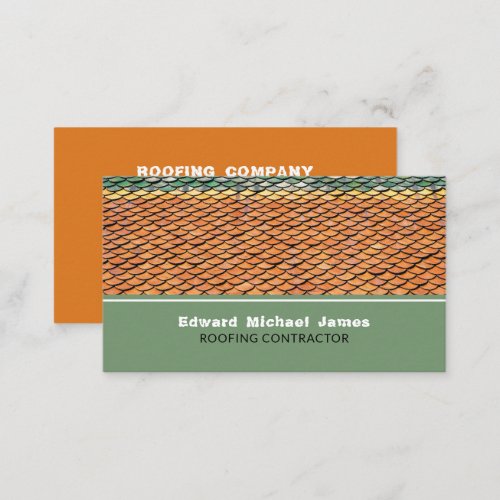 Roof Tiles Roofer Roofing Contractor Business Card
