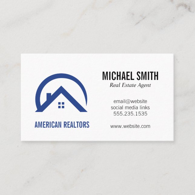 Roof Top Housing | Real Estate Agent Business Card (Front)