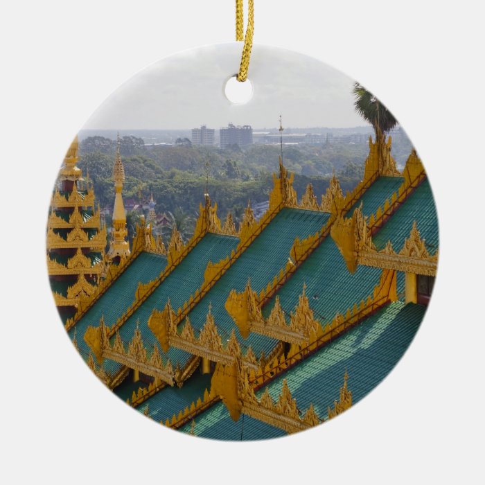 Roof tops of Shwedagon Pagoda, Yangon, Myanmar Ornaments