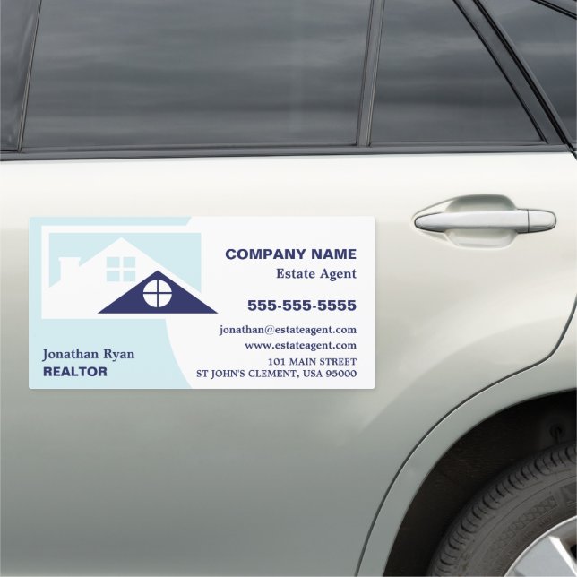 Roof Tops, Realtor, Estate Agent Car Magnet (In Situ)