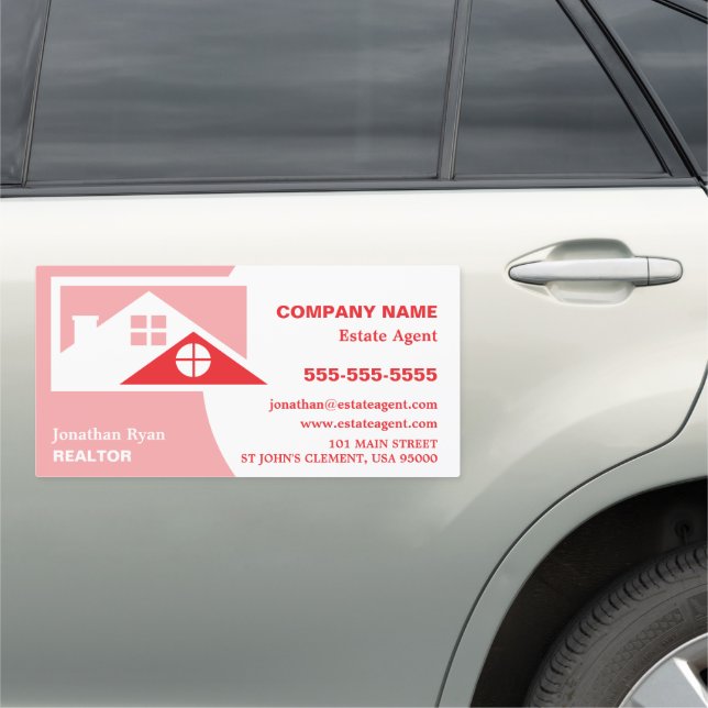 Roof Tops, Realtor, Estate Agent Car Magnet (In Situ)
