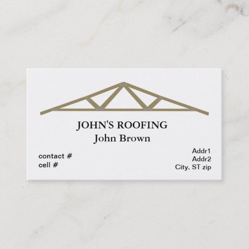 roof truss business card