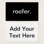 Roofer (Front & Back)
