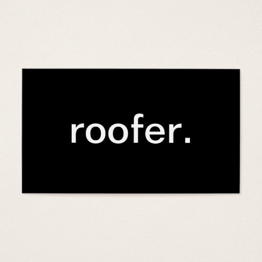 Customizable Roofer Business Card Templates